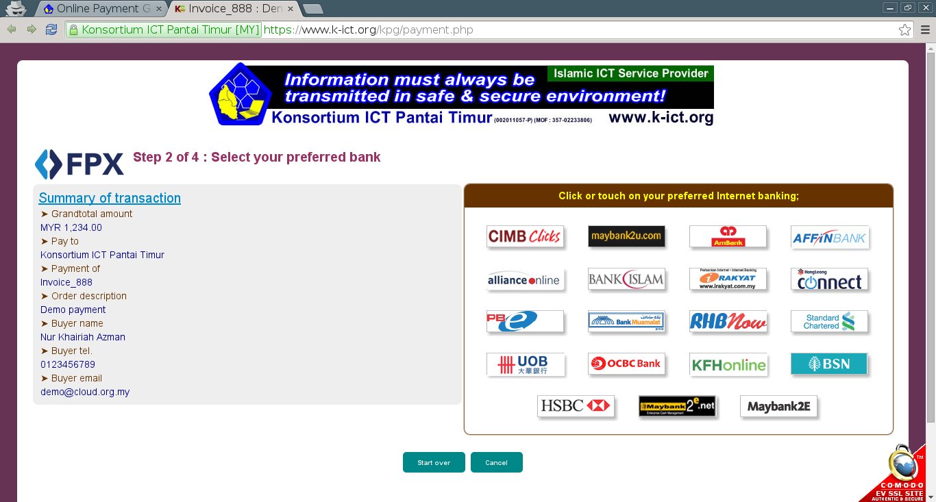 Step 5 : Select your most preferred Internet Banking.