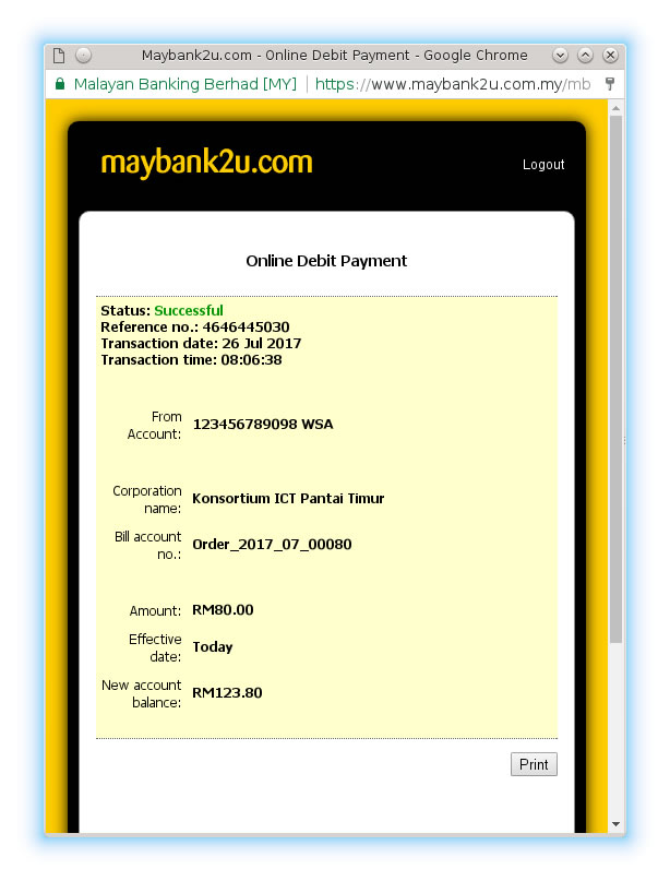 Print Maybank2u Bank Statement - Bank2home.com