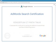 Google AdWords Search certified