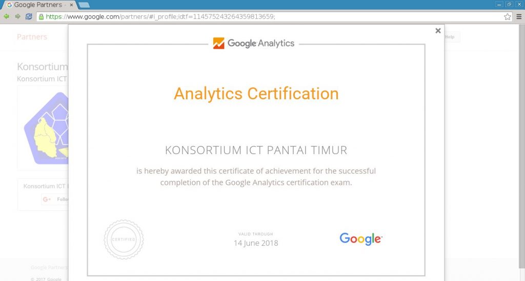 Google Analytics certified