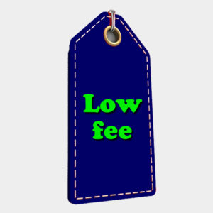 Low registration and annual fee